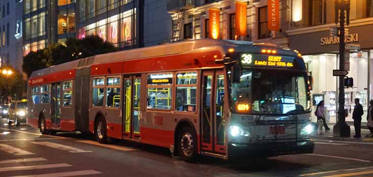 MUNI New Flyer XDE60 6705